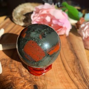 ✨Africa Bloodstone Sphere✨❤️✨